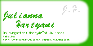 julianna hartyani business card